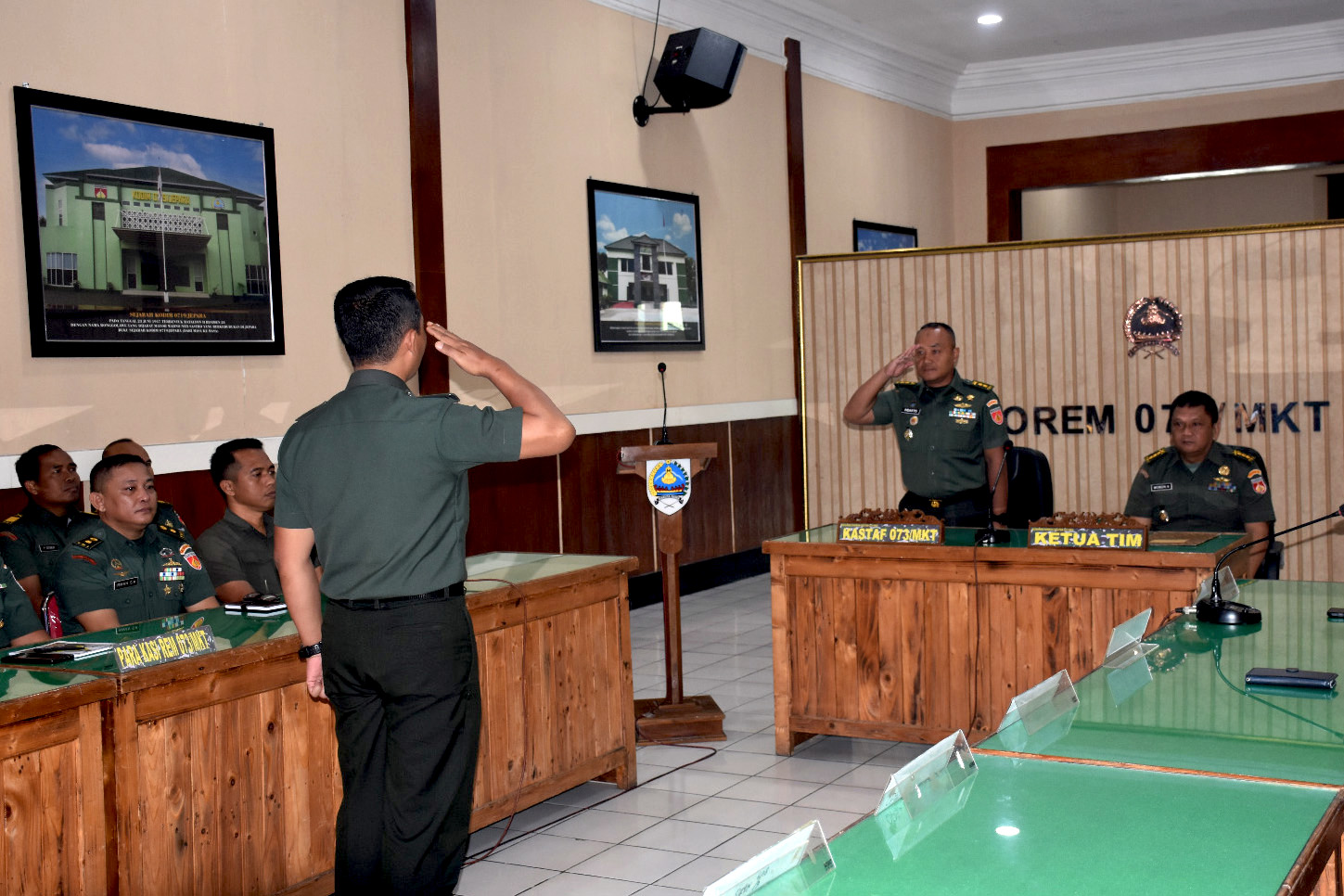 Tim Audit Inspektorat Kodam IV/Dip Kunjungi Korem 073/Mkt